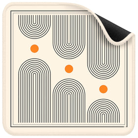 Deyimmei mat rolled in a protective tube to prevent creases and damage.