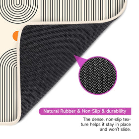 Deyimmei mat features soft polyester surface for smooth piece handling.