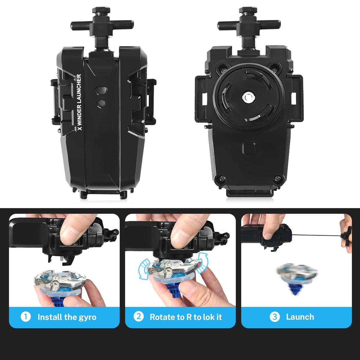 DEZAWRTY Gyro X stadium-style setup for quick battles anywhere
