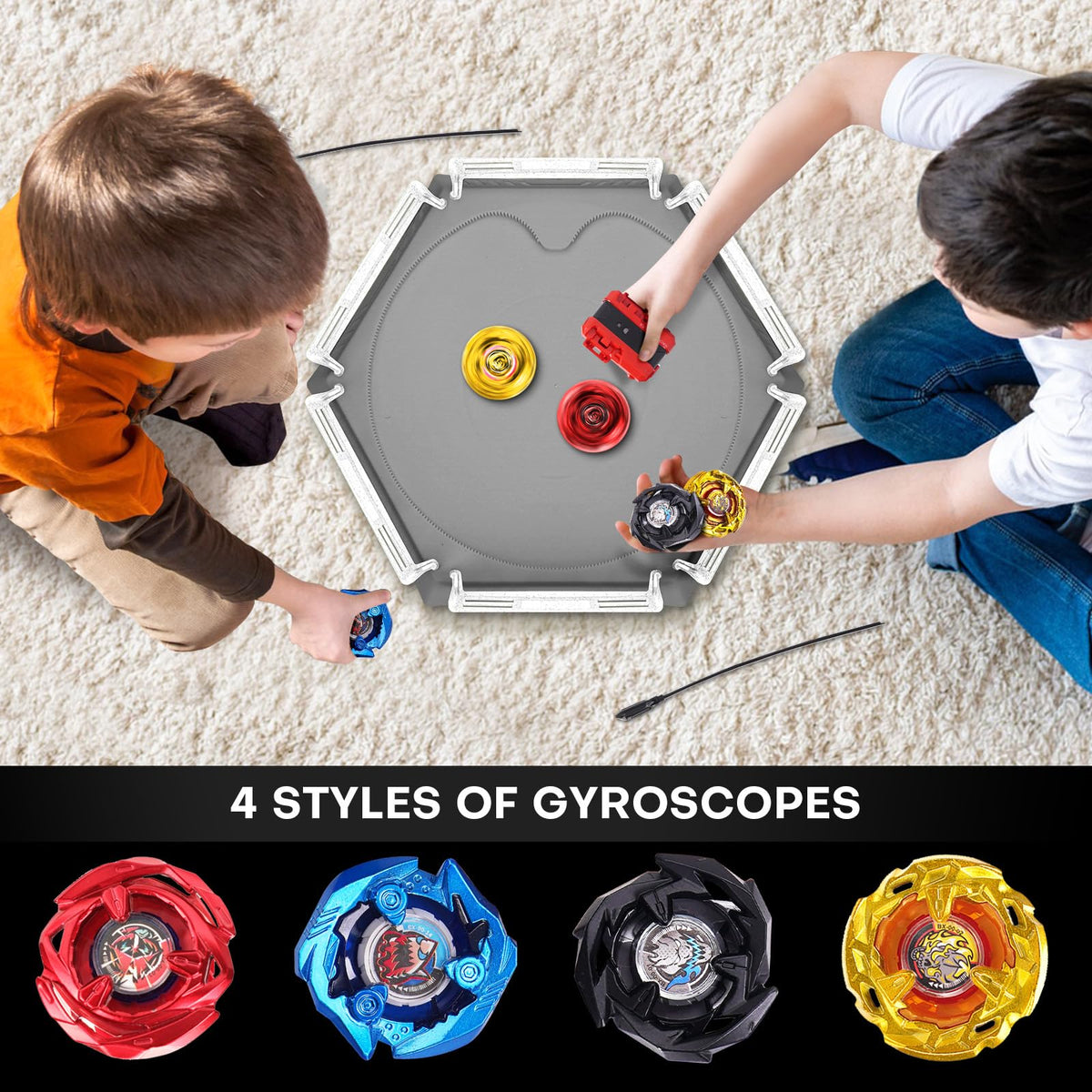 DEZAWRTY Gyro X arena set ideal for quick setup and portable play