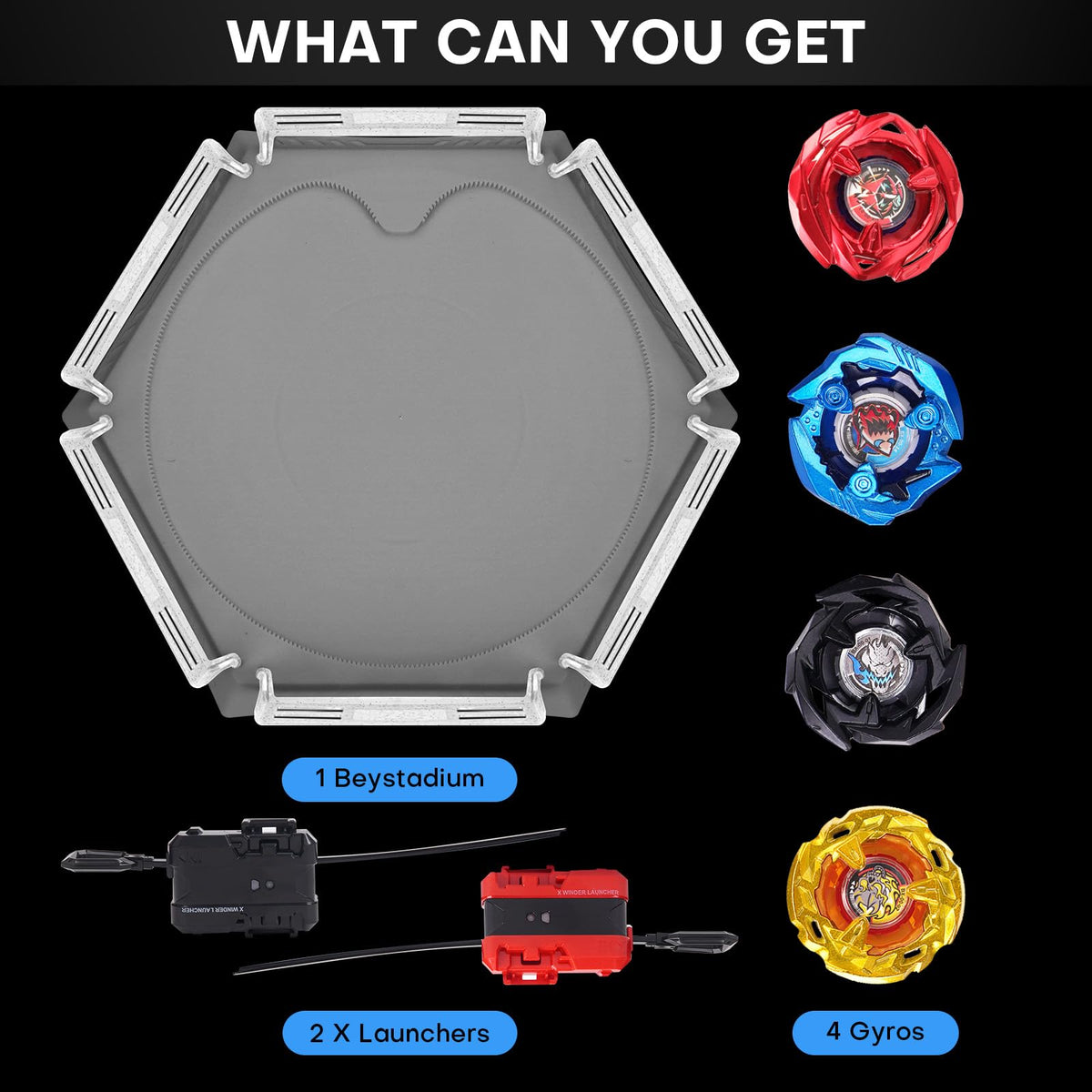DEZAWRTY Gyro X launchers pair enabling quick launches for dynamic duels