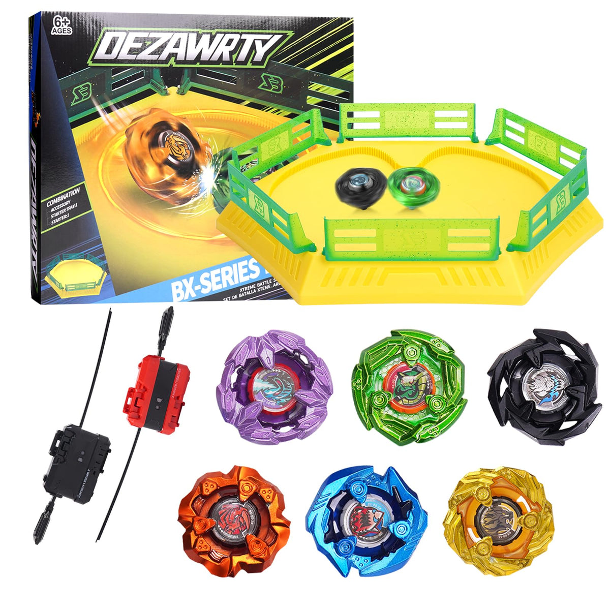 DEZAWRTY Gyro Stadium front view with vivid colors for engaging play.