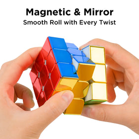 D-FantiX 3x3x3 cube close-up highlights magnet placement and comfortable grip