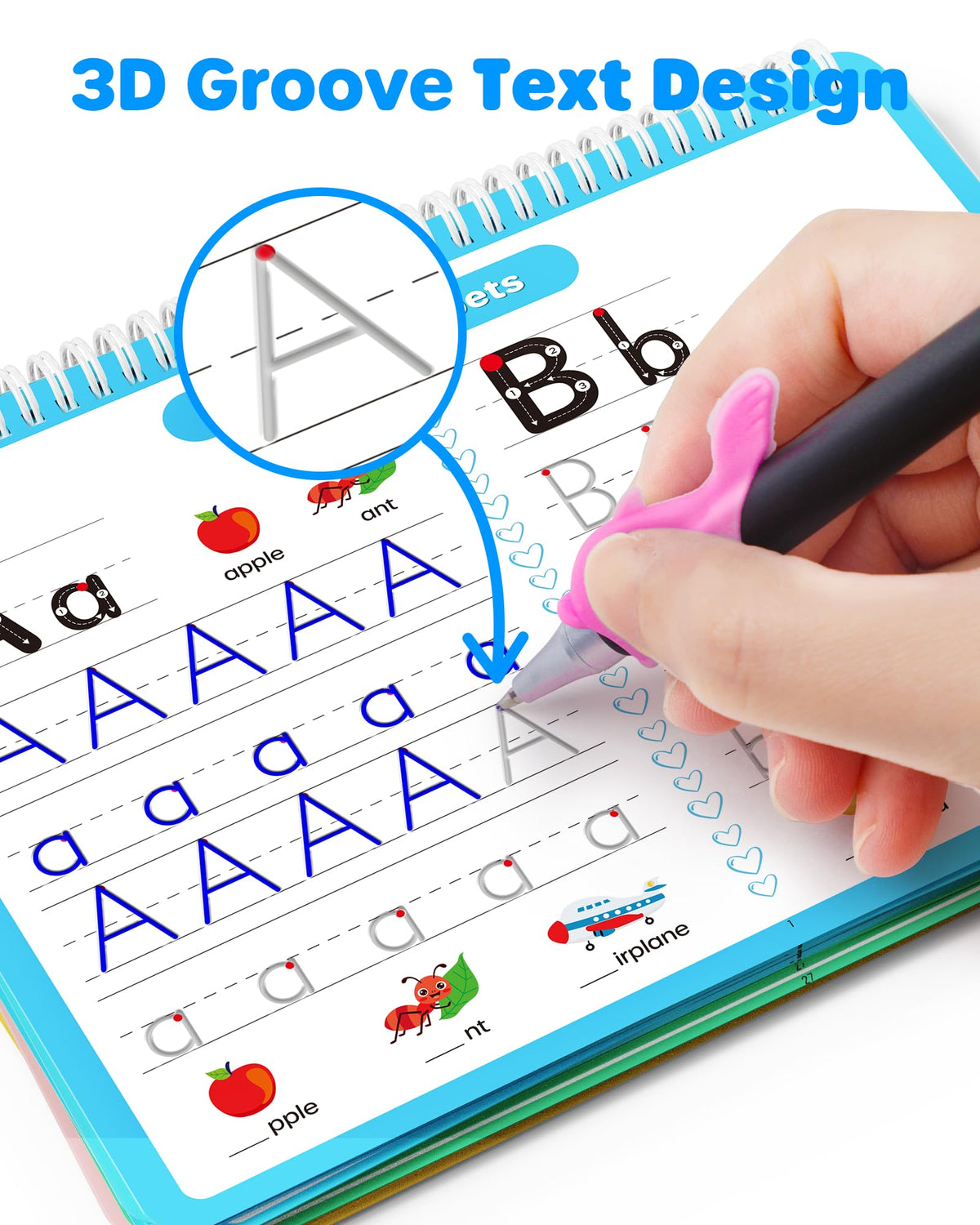 D-FantiX 4in1 math practice grooved pages support early math skills