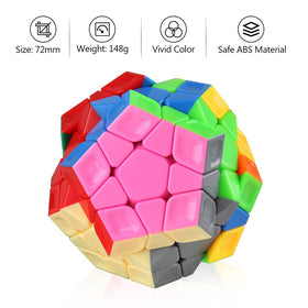 D-FantiX Cyclone Boys Megaminx color differentiation aids learning during solving
