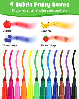 D-FantiX markers with fruity scents enhance coloring sessions