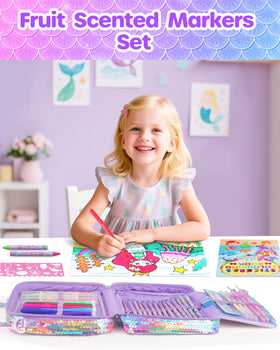 D-FantiX gift-ready mermaid art set in a decorative box.