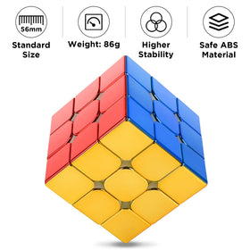 D-FantiX cube held in hand for portable fidget play during commute