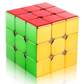 D-FantiX magnetic mirror cube on display stand shows stable magnets and premium shine