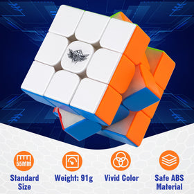 D-FantiX travel-ready cube design fits bags for on-the-go solving.