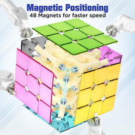 D-FantiX magnetic speed cube demonstrates stable turns and precise control