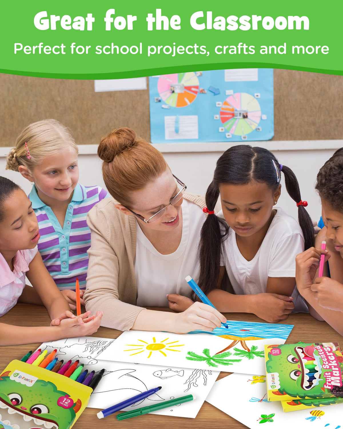D-FantiX preschool-friendly markers for tiny hands and learning