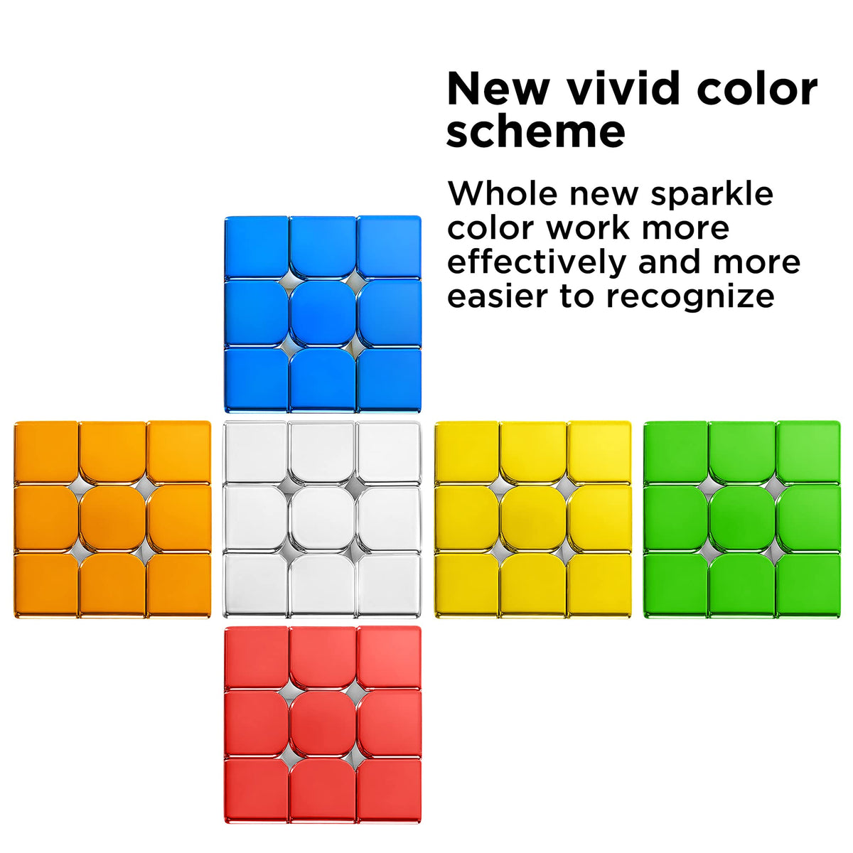 D-FantiX stickerless cube surface appears durable with a glossy finish
