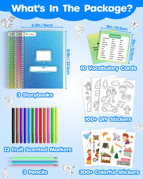 D-FantiX writing prompts and vocabulary cards support language development