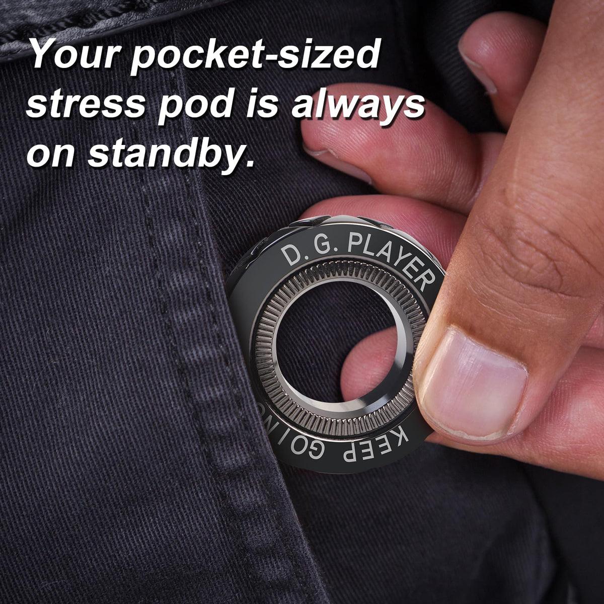 D.G.PLAYER magnetic resistance adjustment inside view for customized spinner experience