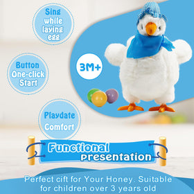 dgdgcool fluffy chicken plush ideal for cuddles and play therapy.