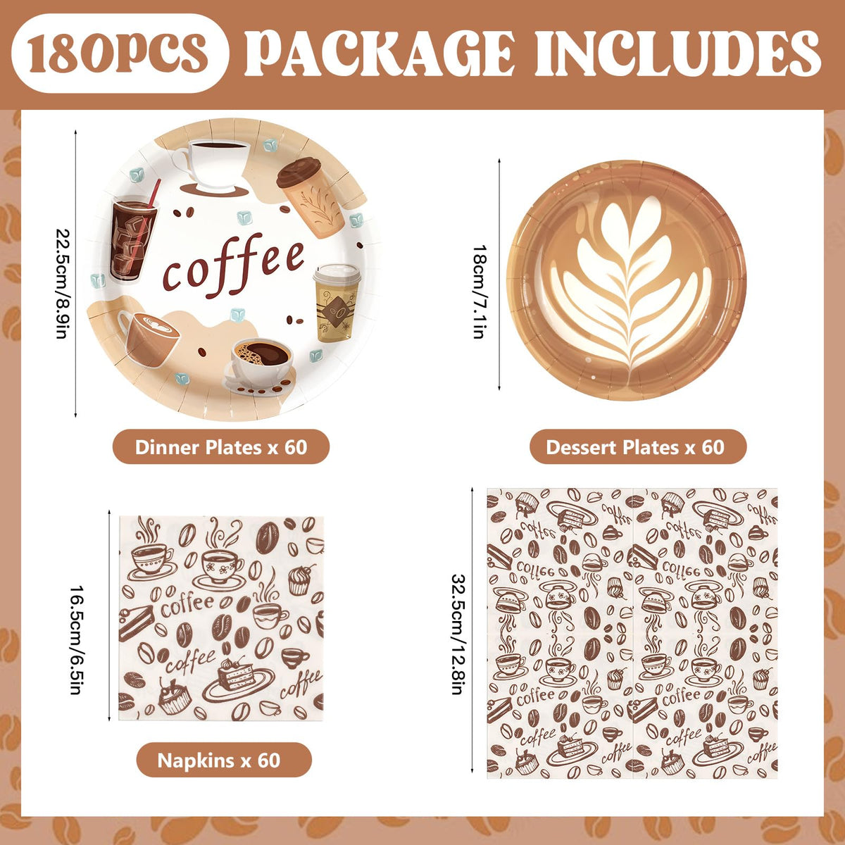 Dhnvcud coffee dessert plates 7-inch enhance dessert courses with style.
