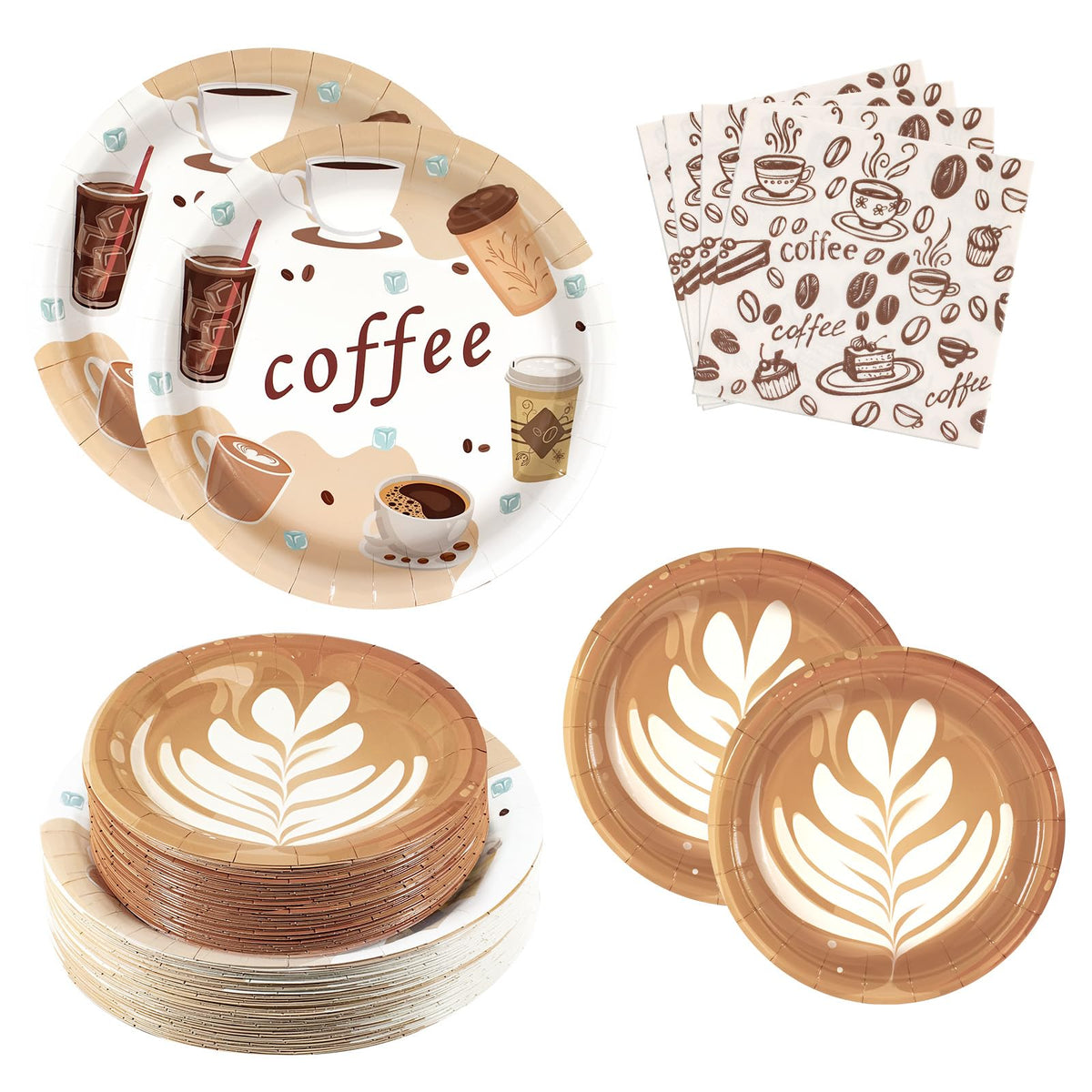 Dhnvcud coffee dinner plates 9-inch for quick, elegant party serving.