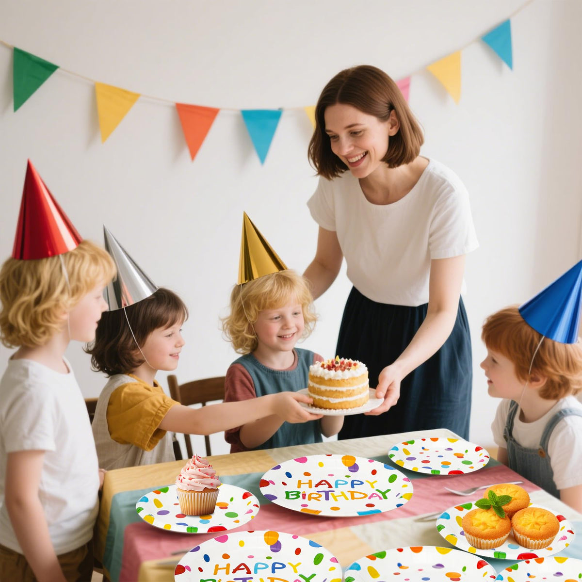 Dhnvcud disposable tableware simplifies post-party tidying