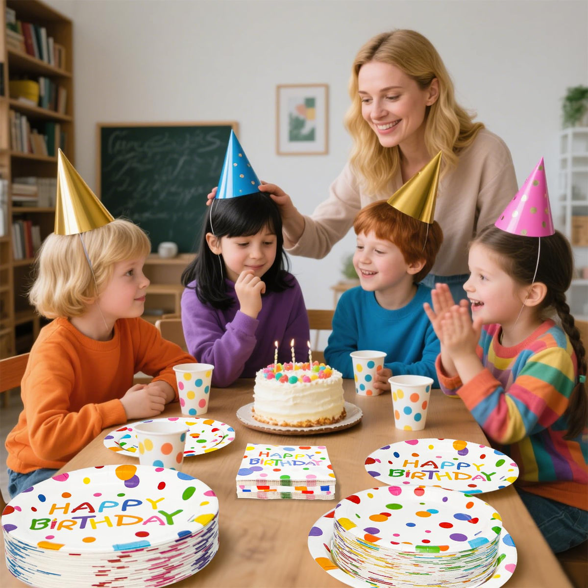 Dhnvcud kid-friendly decor and plates elevate birthdays