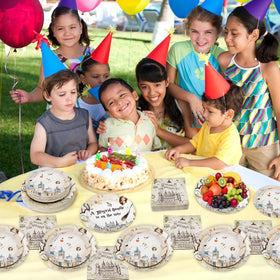 Dhnvcud magical wizard patterned plates enhance party atmosphere