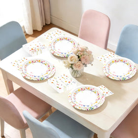Dhnvcud wildflower table setting inspires cohesive party decor