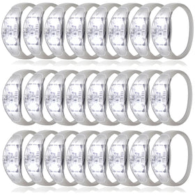 Dhseinat 24-pack LED glow bracelets in white for parties and events.