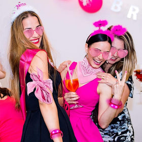 Dhseinat bracelet worn on the wrist adds a hands-free glow at events.