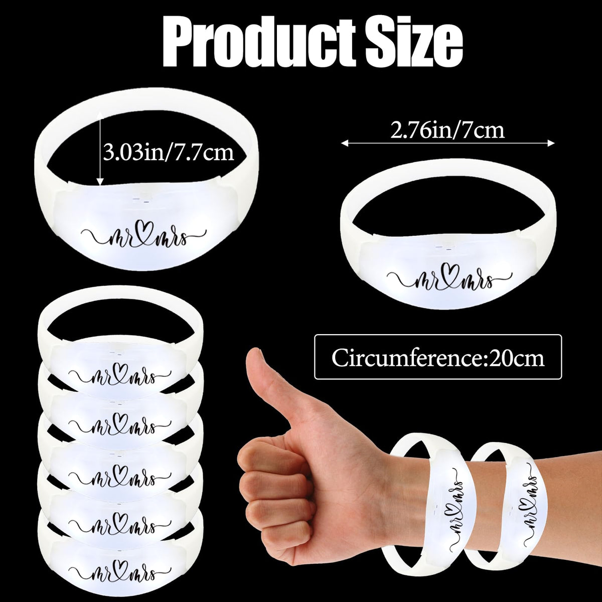 Dhseinat glow bracelets automatically illuminate, offering easy, hands-free use