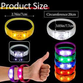 Dhseinat glow bracelets in a dark environment create vivid visuals