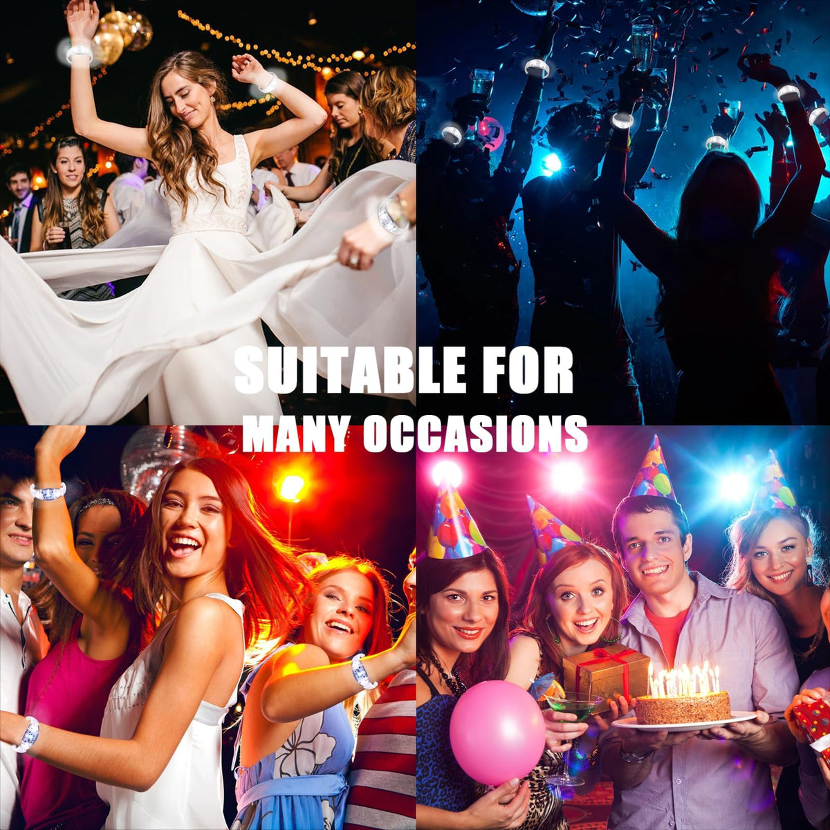 Dhseinat versatile light-up bracelets suit Halloween, Christmas, and New Year events