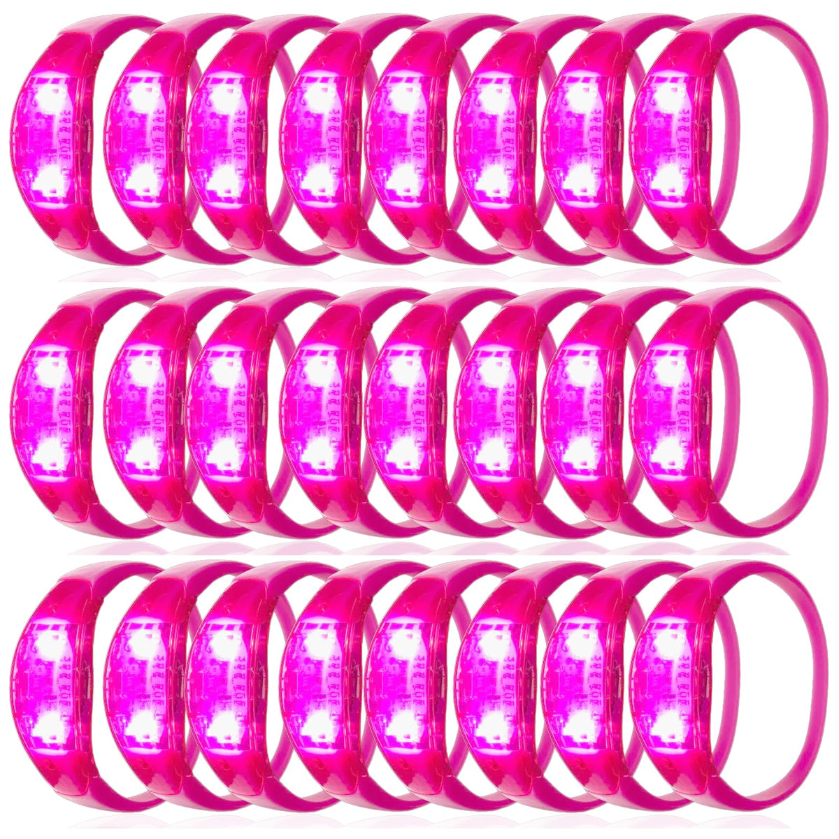 Dhseinat LED glow bracelet in pink shines brightly for nightlife events.