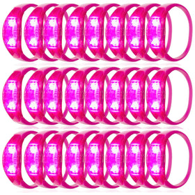 Dhseinat LED glow bracelet in pink shines brightly for nightlife events.