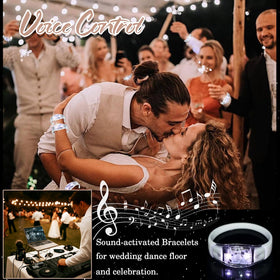 Dhseinat silicone LED bracelet is durable and comfortable for all-night wear