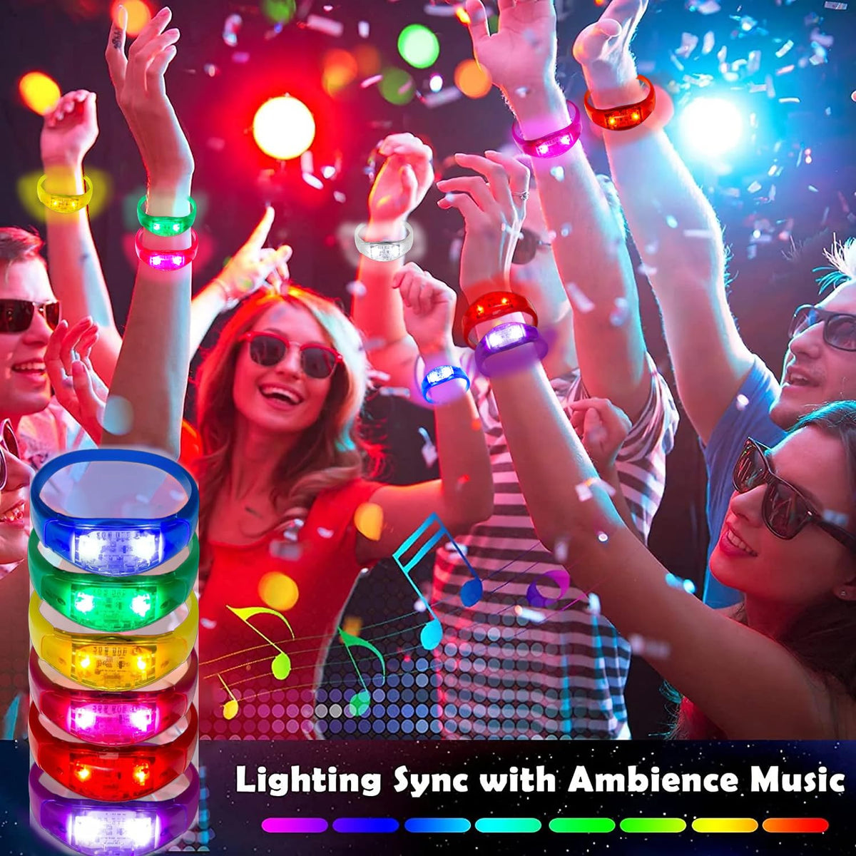 Dhseinat sound-activated bracelets rhythm mode syncs to music for dynamic moments