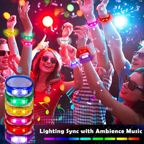 Dhseinat sound-activated bracelets rhythm mode syncs to music for dynamic moments