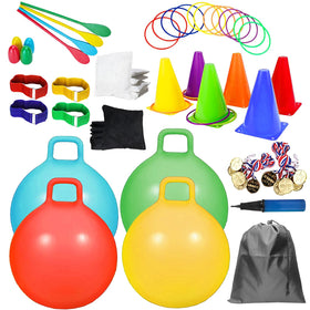 DHXGON hopper ball with handle ideal for outdoor play and coordination development.