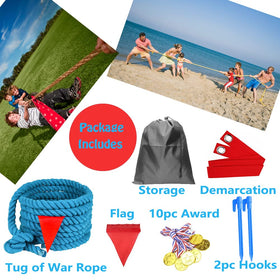 DHXGON 60ft rope used in family-friendly outdoor game for kids and adults