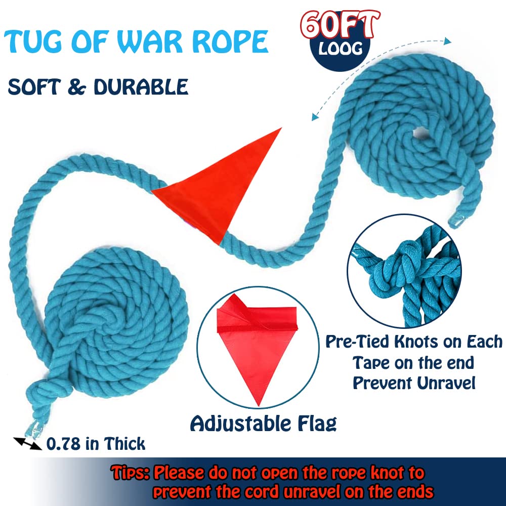 DHXGON storage bag for tidy, portable tug of war rope