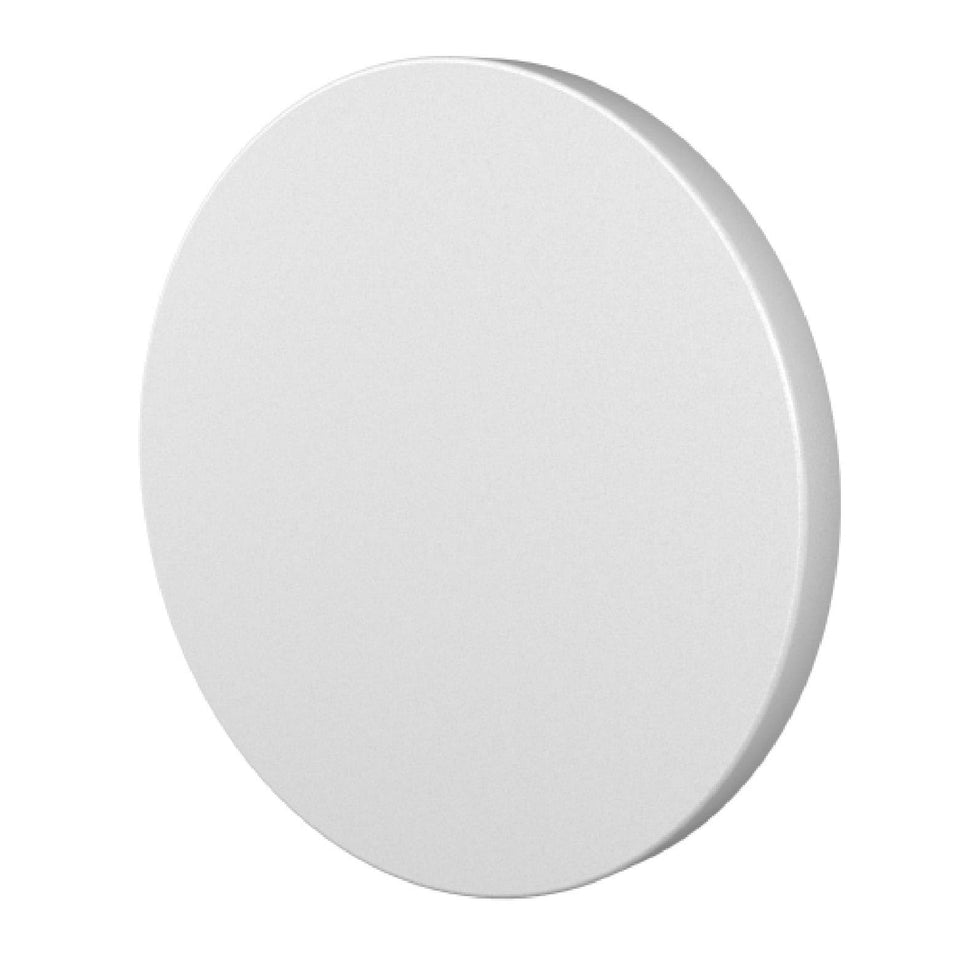 DHYANA COLLECTION ceramic poker chips with blank white surface for edge-to-edge sublimation printing.