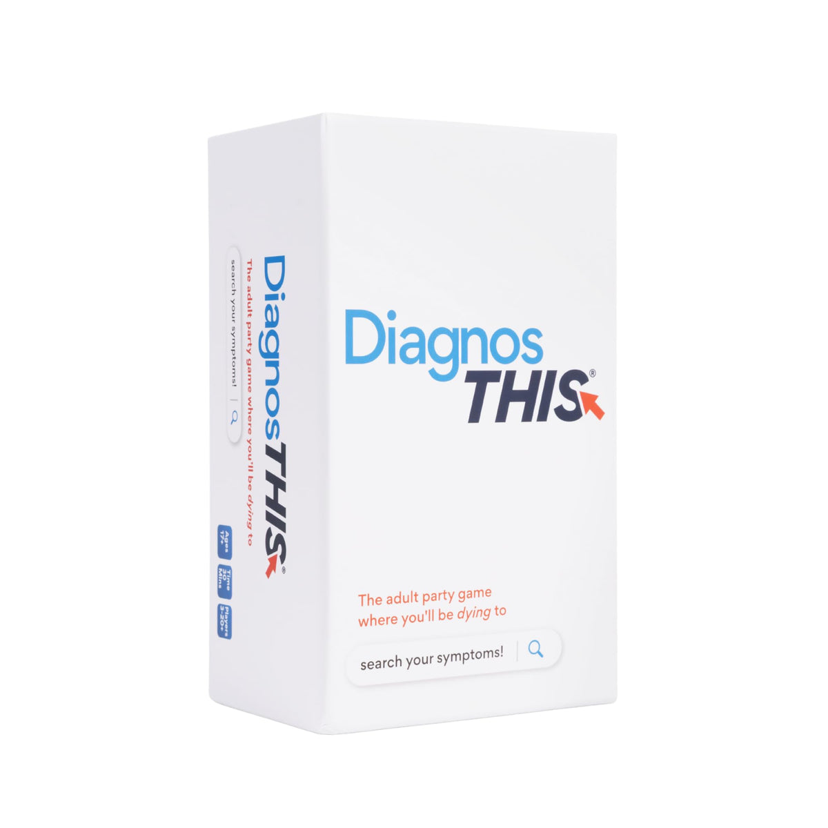 DiagnosThis game box on table, inviting a lively game night.