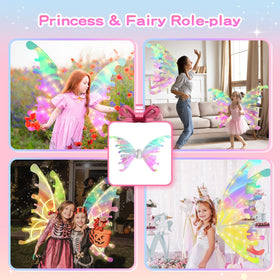 Diakud butterfly wings movement with music mode sparks pretend play adventures.