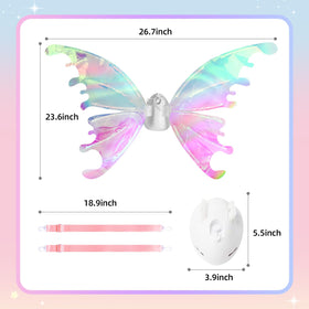 Diakud butterfly wings perfect for princess dress-up and themed parties.