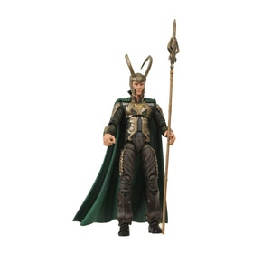 Diamond Select Toys Loki articulation close-up highlights joints and range of motion