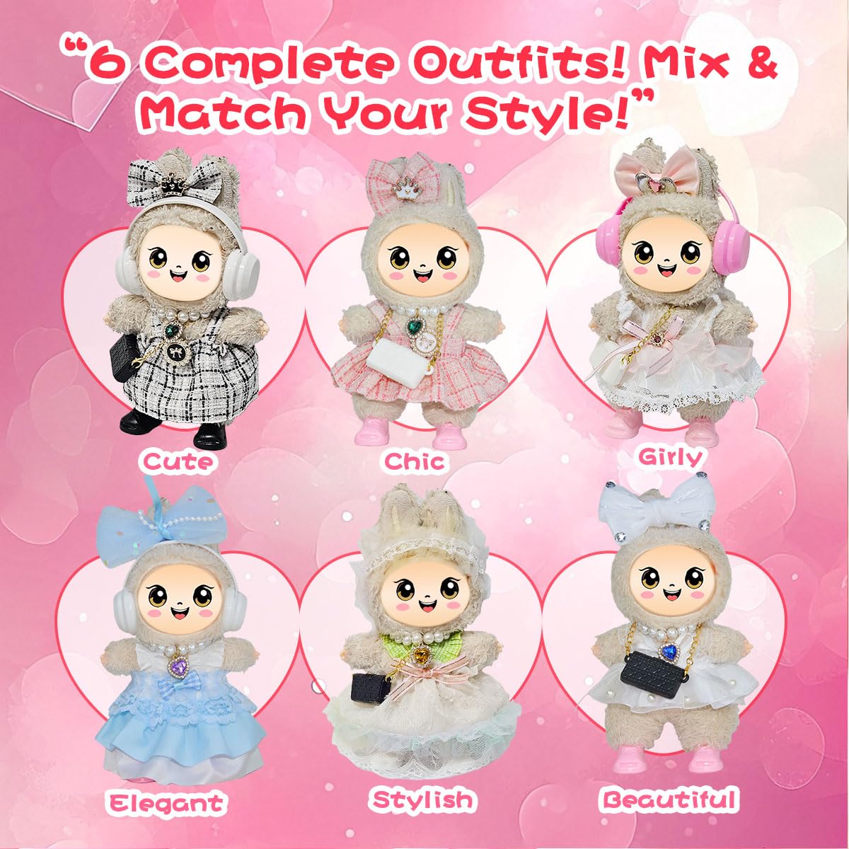 Diaomao Labubu 33-piece sunglasses add chic, photo-ready doll style