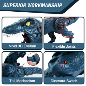 DibyAgl Velociraptor plays kids' music for extra playful moments.
