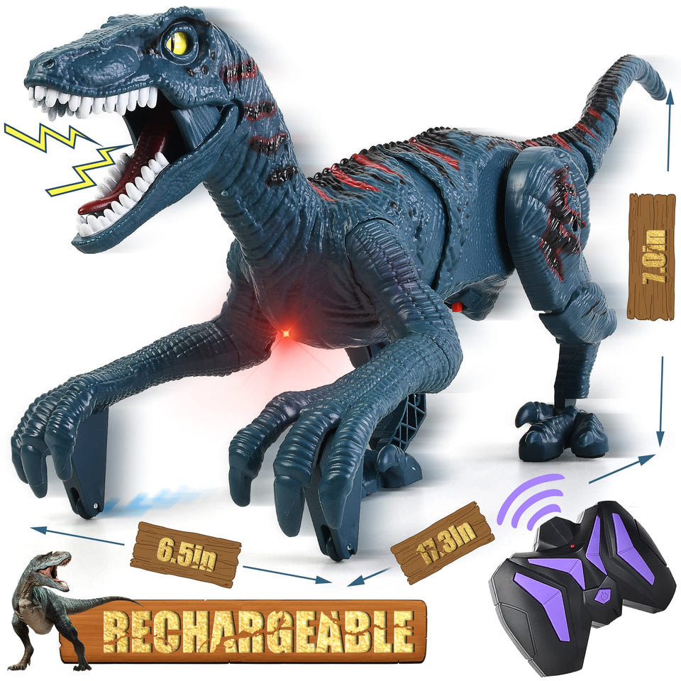 DibyAgl Velociraptor walks and roars with durable ABS for robust play.