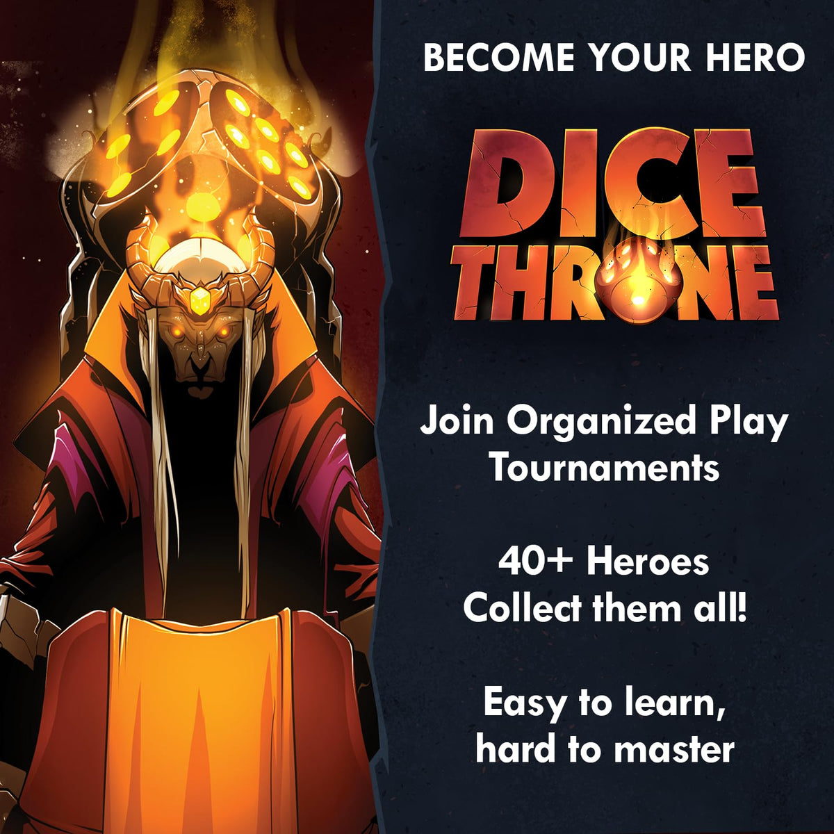 Dice Throne Unboxing setup with components and storage trays.