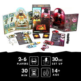 Dice Throne Seraph vs Vampire Lord character tiles enable unique abilities