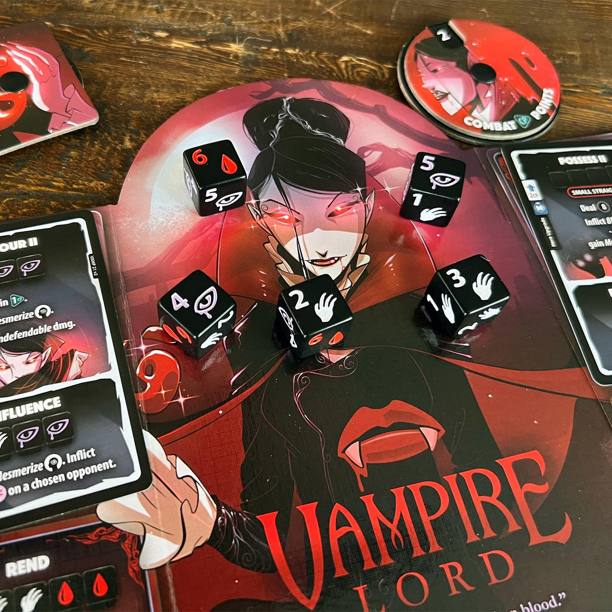 Dice Throne Seraph vs Vampire Lord hero cards support varied battle strategies